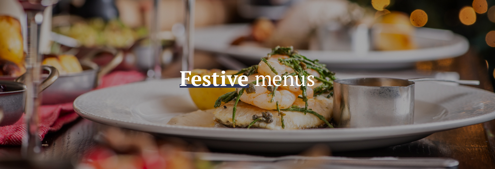Festive Christmas Menu at The Gipsy Moth 