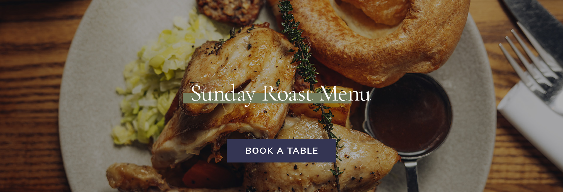 Sunday Menu at The Gipsy Moth